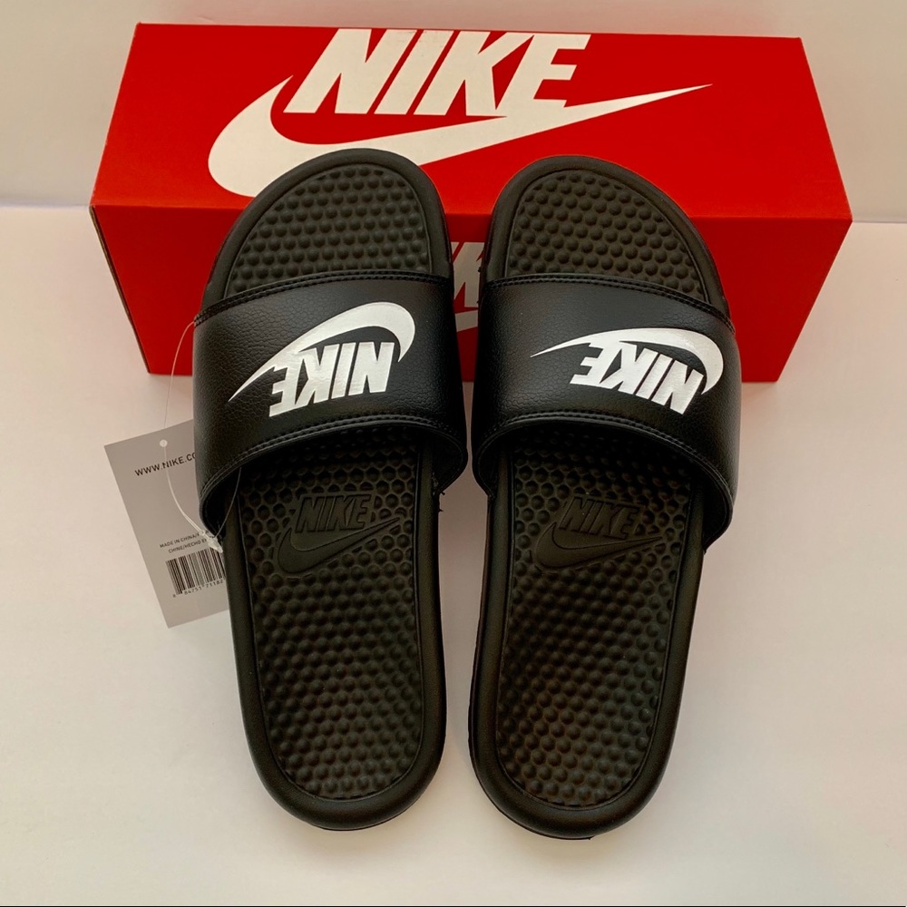 🔥LAST ONE🔥 NEW Men’s Benassi JDI Slide Sandals Slippers Flip Flops 090 - Picture 2 of 9